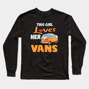 Girls Love Vans Long Sleeve T-Shirt